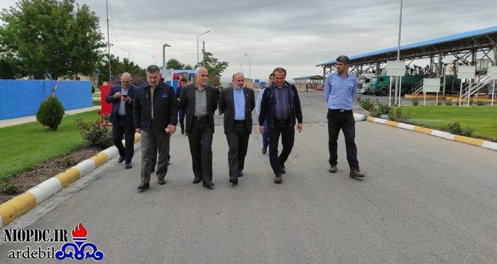 سردار قمی از تاسیسات و عملیات شرکت ملی پخش فرآورده های نفتی منطقه اردبیل بازدید کرد