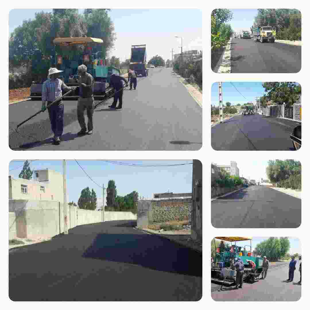 عملیات آسفالت ریزی معابر روستای چنذانق با اعتبار ۶۸ میلیارد ریال بهره برداری شده است