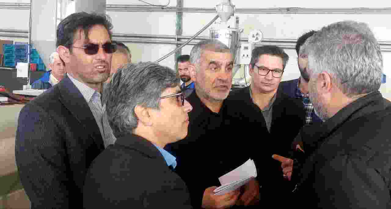 بازدید از کارخانه عالیان پلیمر نیر برای بررسی موانع تولید 